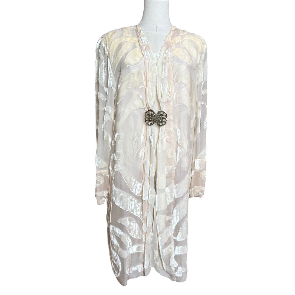 Marian Clayden 1970's Textile Artist NEW with Tag 3 Pieces Coat Top Scarf Size M